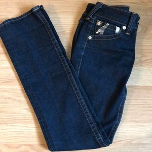 True religion, straight leg leans , size 26